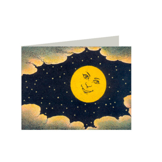 Petite Smiling Moon Card ~ England